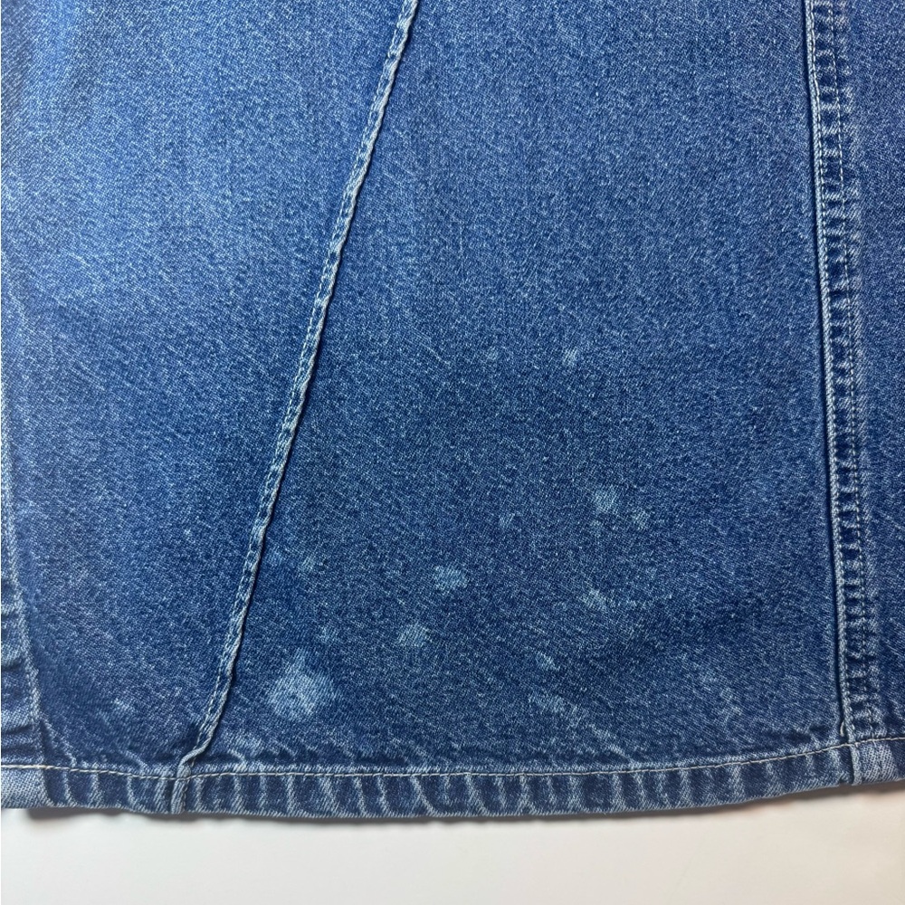 Vintage Me and You Skirt Womens Large Blue Denim Long Distressed Y2K 90s Style - Picture 3 of 7